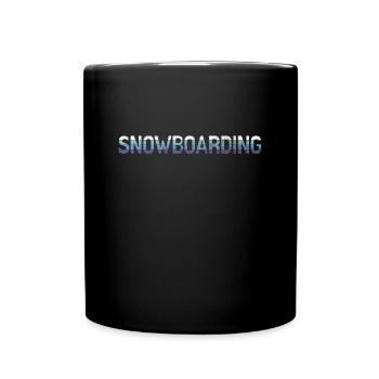 Snowboarding - Tasse einfarbig - Schwarz - Vorne