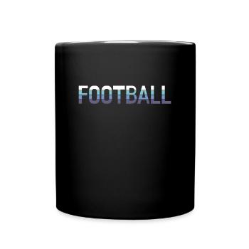 football - Tasse einfarbig - Schwarz - Vorne