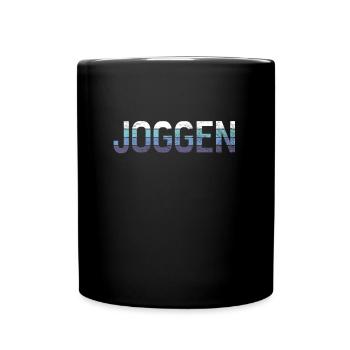 Joggen - Tasse einfarbig - Schwarz - Vorne