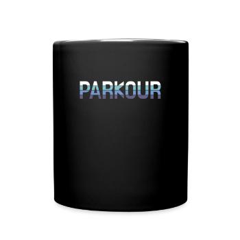 Parkour - Tasse einfarbig - Schwarz - Vorne