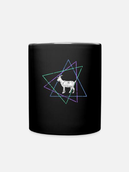 Ziege - Tasse einfarbig - Schwarz
