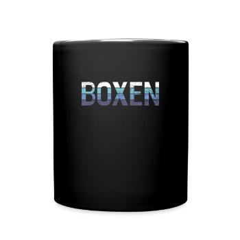 Boxe - Mug uni - noir - Devant