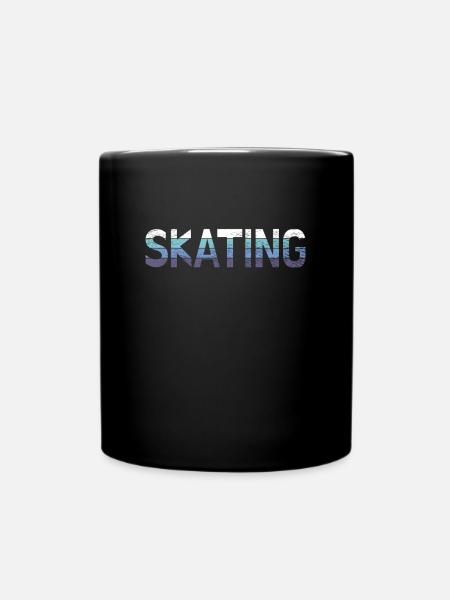 Skating - Tasse einfarbig - Schwarz