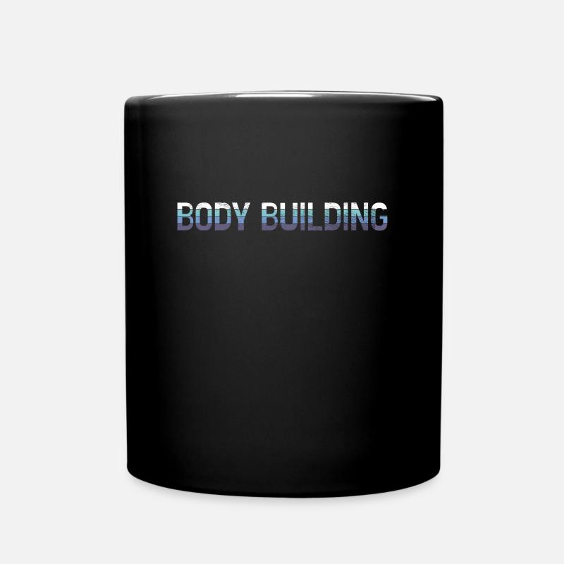 Body building - Tasse einfarbig - Schwarz