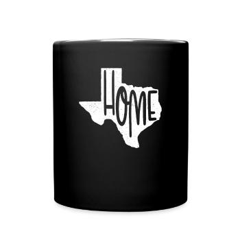 Texas-rinderfleisch In Schwarz - Tasse einfarbig - Schwarz - Vorne