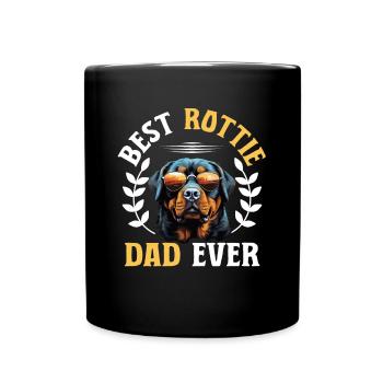 Rottweiler Rottie Dog Breed Pet - Best Rottie Dad - Tasse einfarbig - Schwarz - Vorne