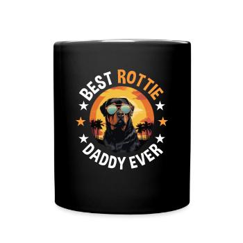 Rottweiler Rottie Dog Breed Pet Best Rottie Daddy - Tasse einfarbig - Schwarz - Vorne