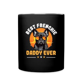 Bouledogue français Race de chien Chien Pet - Mug uni - noir - Devant