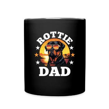 Rottweiler Rottie Dog Race Pet - Rottie Dad - Mug uni - noir - Devant