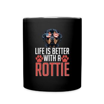 Rottweiler Rottie Dog Race Pet - Mug uni - noir - Devant