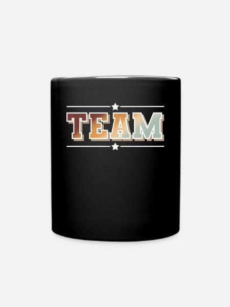 Team - Tasse einfarbig - Schwarz