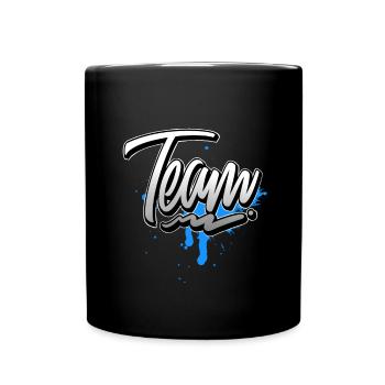 Team - Tasse einfarbig - Schwarz - Vorne