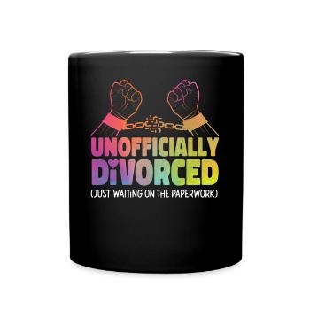 Happy Divorce Party officieusement - Mug uni - noir - Devant