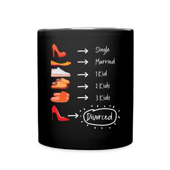 Happy Divorce Party Single Married - Tasse einfarbig - Schwarz - Vorne