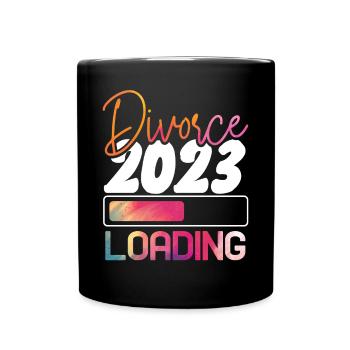 Happy Divorce Party Divorce 2023 - Tasse einfarbig - Schwarz - Vorne