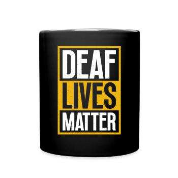 Deaf People Matters - Amerikanische - Tasse einfarbig - Schwarz - Vorne
