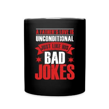 Husband Wife Dad Joke - Full Colour Mug - black - Front