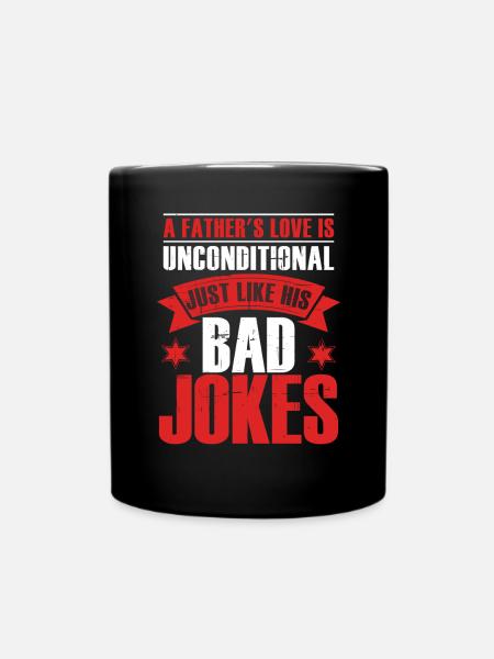 Ehemann Ehefrau Papa Witz - Tasse einfarbig - Schwarz