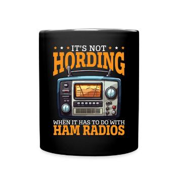 Amateurfunker Morsecode Radioaktivität - Tasse einfarbig - Schwarz - Vorne