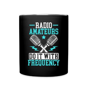 Amateurfunker Morsecode Radioaktivität - Tasse einfarbig - Schwarz - Vorne