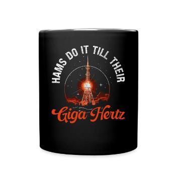 Amateurfunker Morsecode Radioaktivität - Tasse einfarbig - Schwarz - Vorne