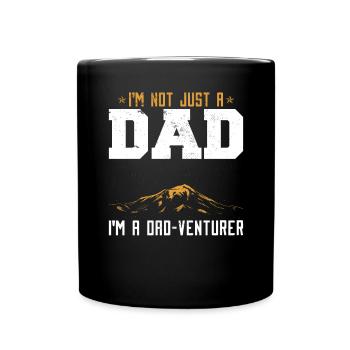 I'm A Dad Funny Dad Joke Pun Lover - Full Colour Mug - black - Front