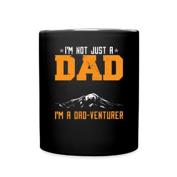 Papa de camping - Mug uni - noir - Devant