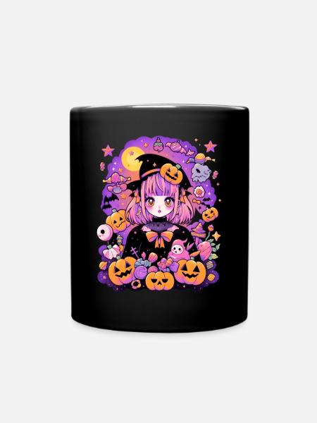Manga Halloween - Mug uni - noir