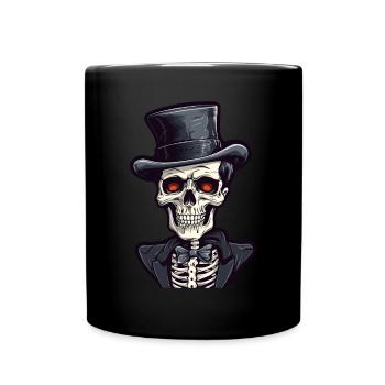 Skeleton Halloween Gentleman - Full Colour Mug - black - Front