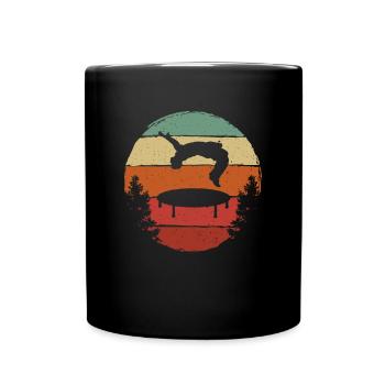 Trampoline Rétro Backflip - Mug uni - noir - Devant