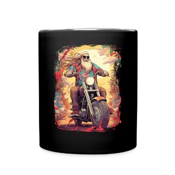 Bike Motocross Biker Outfit for Motorcycle Tours - Full Colour Mug - black - Front
