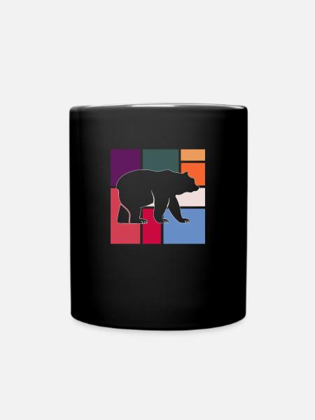 Bär - Tasse einfarbig - Schwarz