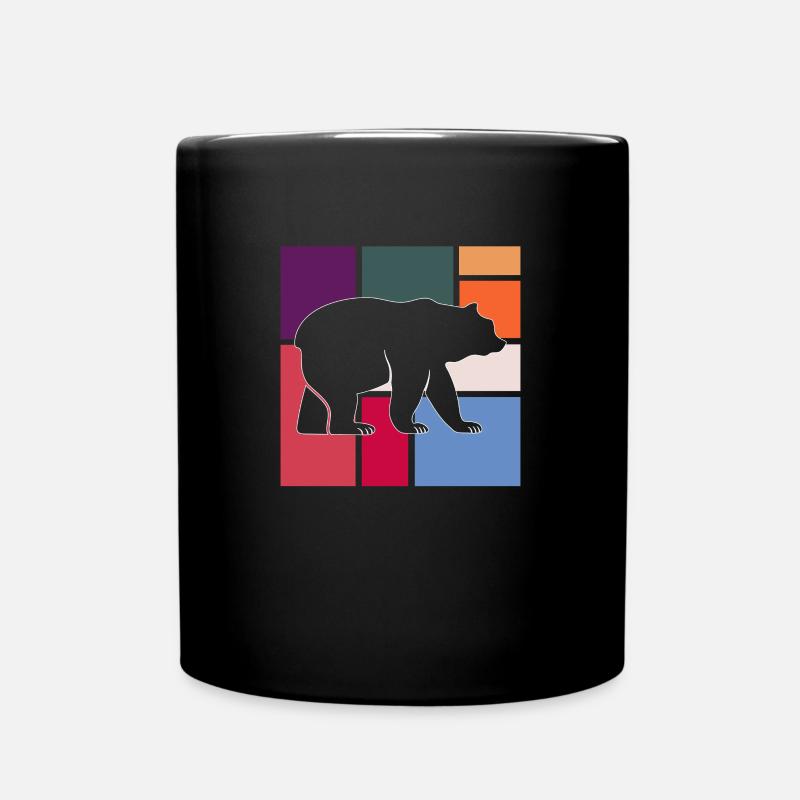 Bär - Tasse einfarbig - Schwarz