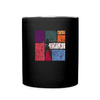 Darts - Tasse einfarbig - Schwarz - Vorne