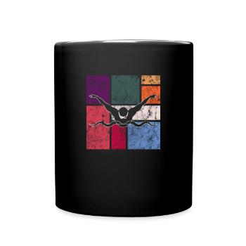 Nager - Mug uni - noir - Devant