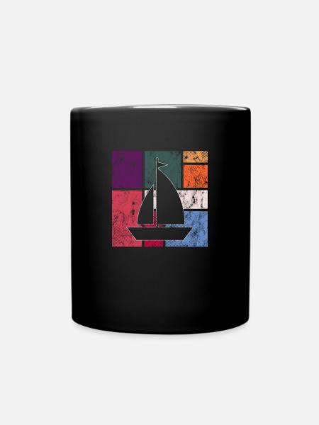 Segeln - Tasse einfarbig - Schwarz
