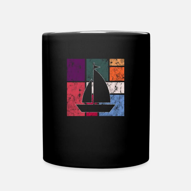 Segeln - Tasse einfarbig - Schwarz