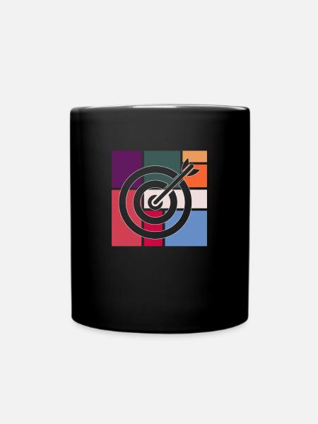 Darts - Tasse einfarbig - Schwarz
