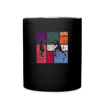 Boxe - Mug uni - noir - Devant