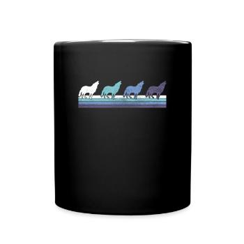 Wolf - Full Colour Mug - black - Front