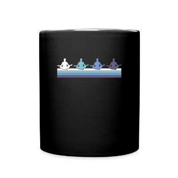 Méditation - Mug uni - noir - Devant