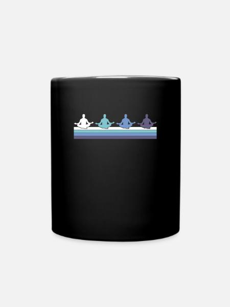 Meditation - Tasse einfarbig - Schwarz