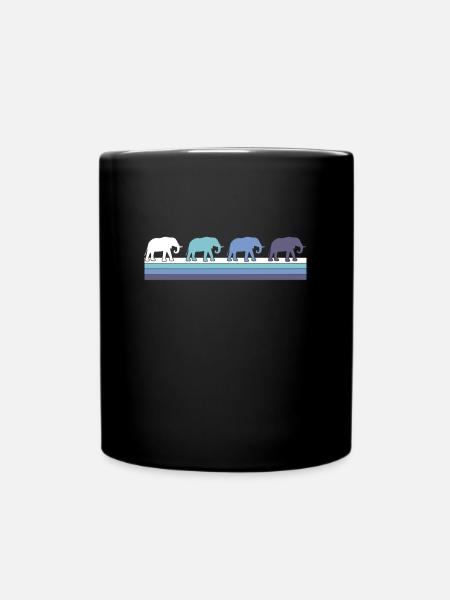 Éléphant - Mug uni - noir