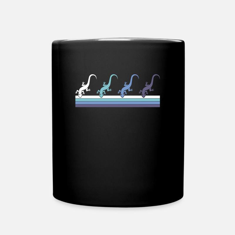 Eidechse - Tasse einfarbig - Schwarz