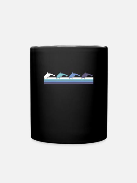 Delfin - Tasse einfarbig - Schwarz