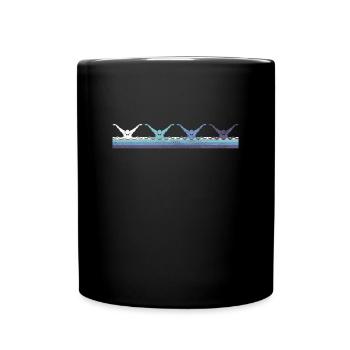 Nager - Mug uni - noir - Devant