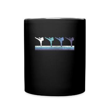 Kampfsport - Tasse einfarbig - Schwarz - Vorne