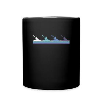 Kanu - Tasse einfarbig - Schwarz - Vorne