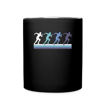 Joggen - Tasse einfarbig - Schwarz - Vorne