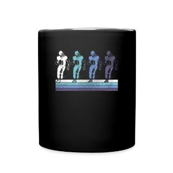 Football - Tasse einfarbig - Schwarz - Vorne